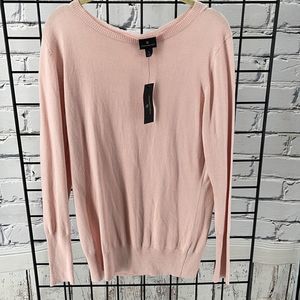 NEW Worthington women's sweater Large NWT Blush Pink